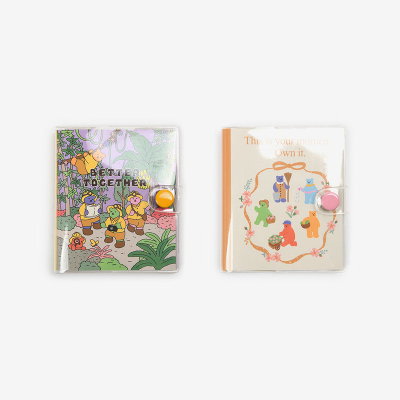 Dailylike Jelly Bear Mini PVC Cover Blank Notebook