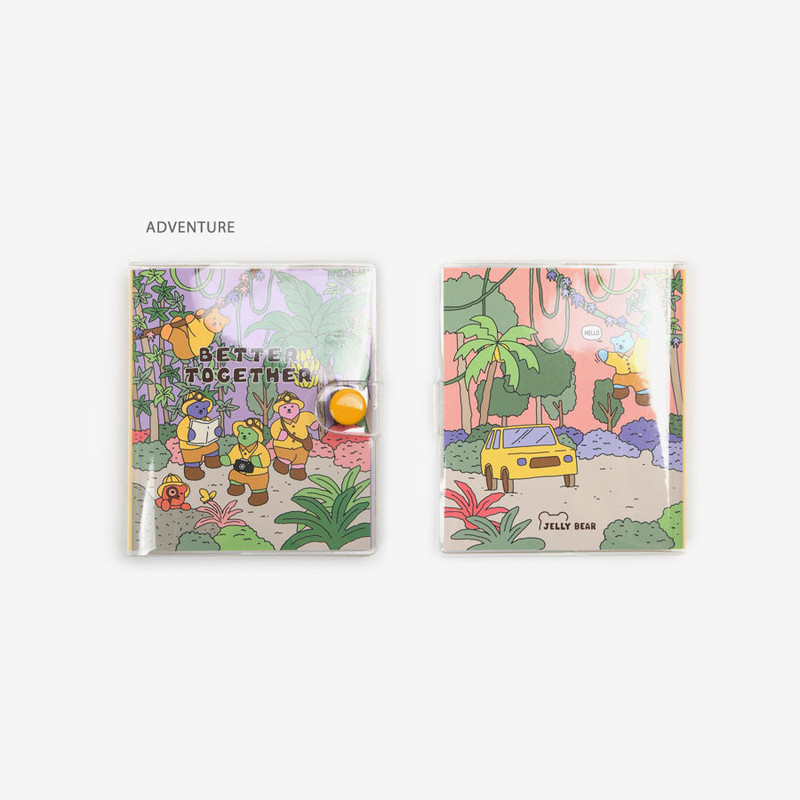 Adventure - Dailylike Jelly Bear Mini PVC Cover Blank Notebook