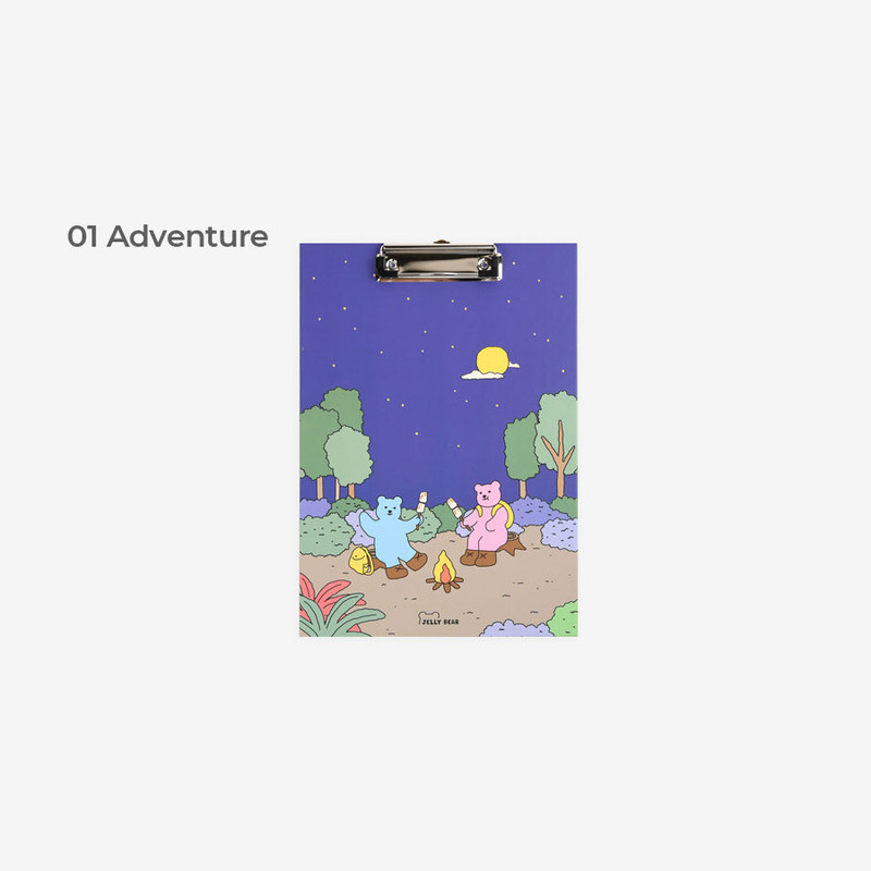 Adventure - Dailylike Jelly Bear A4 Document Holder File Clipboard