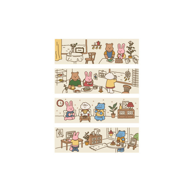 Dailylike My Buddy Home Cafe Paper Sticker Set