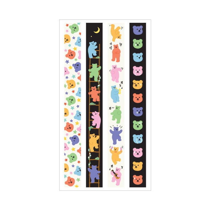 Dailylike Jelly Bear Paper Sticker Set