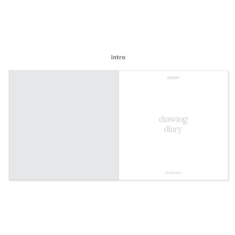 Intro - 2NUL Square Drawing Dateless Weekly Diary Journal Ver2 Intro - 2NUL Square Drawing Dateless Weekly Diary Journal Ver2