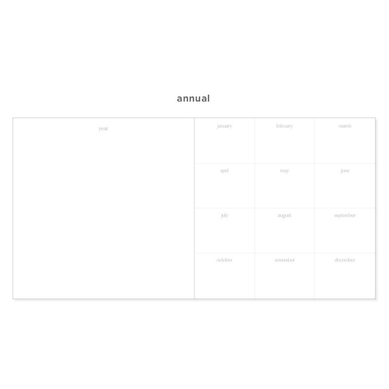 Annual - 2NUL Square Drawing Dateless Weekly Diary Journal Ver2 Annual - 2NUL Square Drawing Dateless Weekly Diary Journal Ver2