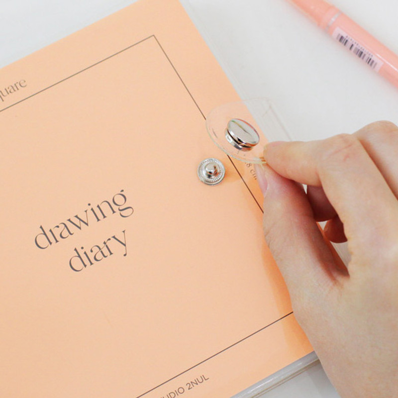 Snap button - 2NUL Square Drawing Dateless Weekly Diary Journal Ver2 Snap button - 2NUL Square Drawing Dateless Weekly Diary Journal Ver2
