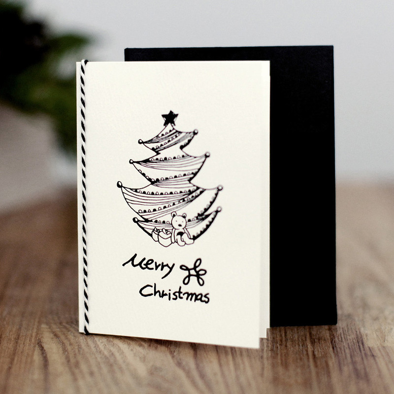 DBD Retro Christmas Card with Envelope DBD Retro Christmas Card with Envelope