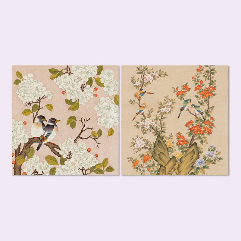 OCHAE Minhwa 12 Cards and 12 Envelopes with Giftbox Set