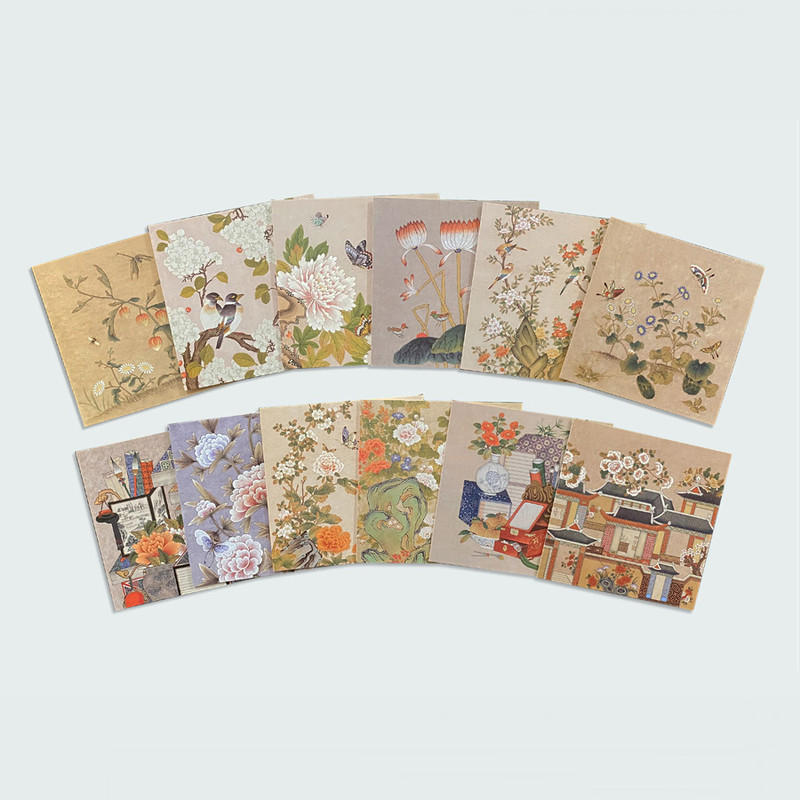 OCHAE Minhwa 12 Cards and 12 Envelopes with Giftbox Set