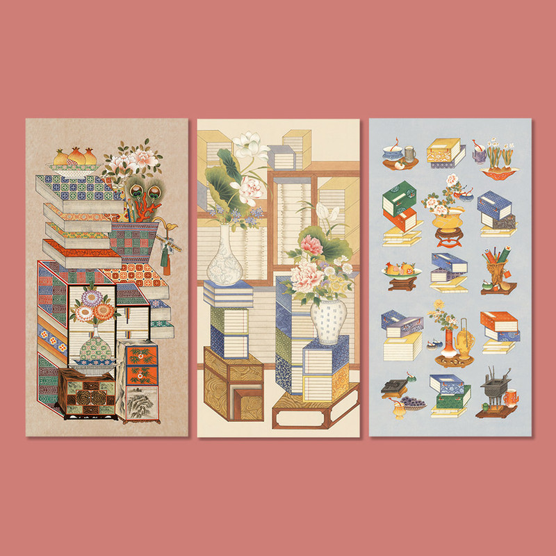 OCHAE Ch'aekkori Painting Cards Envelopes with Gift box Set