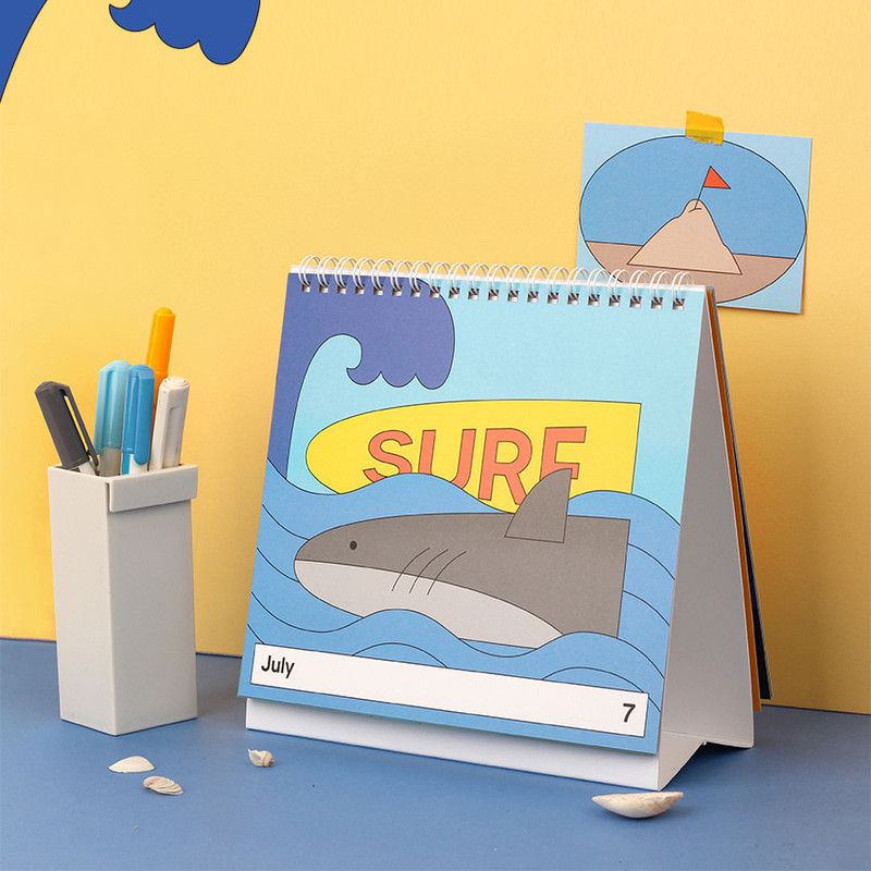 Dash And Dot 2022 Young Monthly Desk Standing Calendar