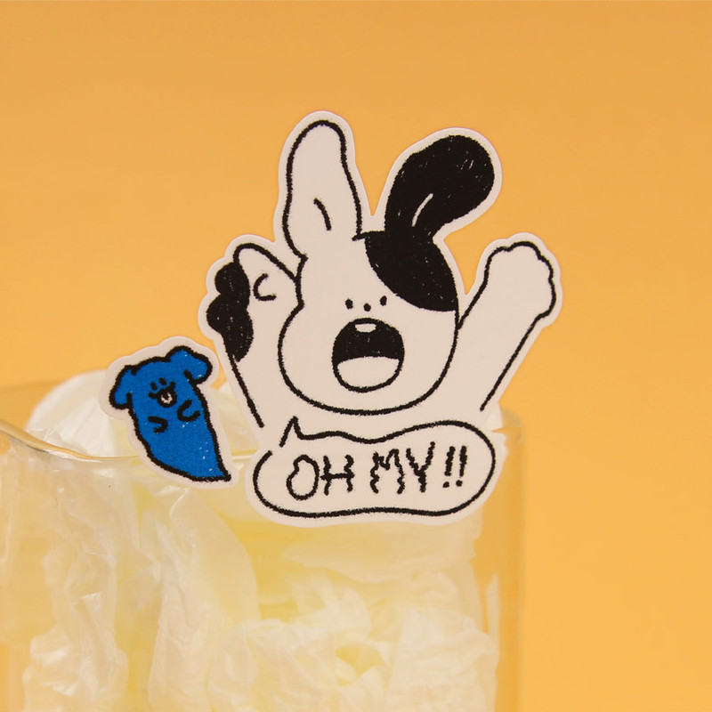 Usage example - Wanna This Childhood Friends Paper Removable Sticker Set Usage example - Wanna This Childhood Friends Paper Removable Sticker Set