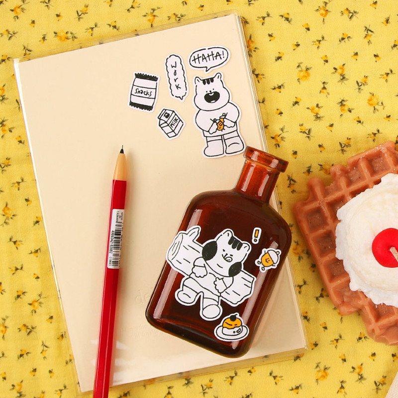 Usage example - Wanna This Childhood Friends Paper Removable Sticker Set Usage example - Wanna This Childhood Friends Paper Removable Sticker Set