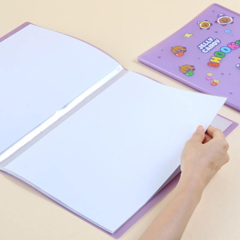 20 pockets - BT21 Jelly Candy A4 Display Book with 20 Clear Pocket 20 pockets - BT21 Jelly Candy A4 Display Book with 20 Clear Pocket