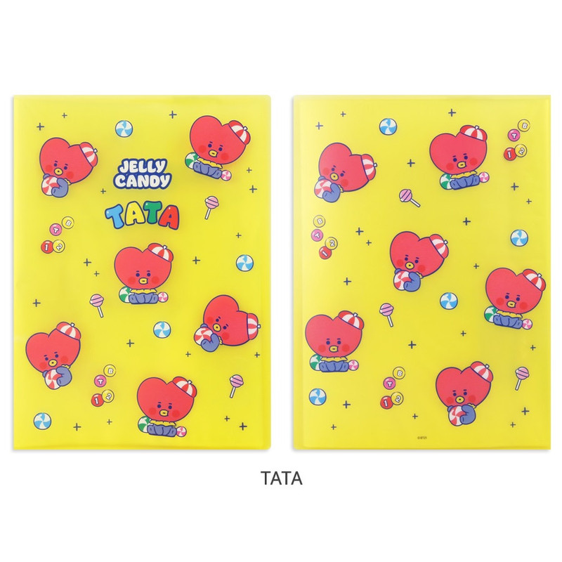 TATA - BT21 Jelly Candy A4 Display Book with 20 Clear Pocket TATA - BT21 Jelly Candy A4 Display Book with 20 Clear Pocket