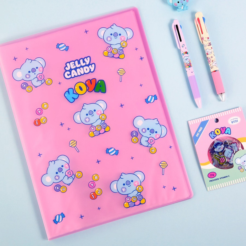 BT21 Jelly Candy A4 Display Book with 20 Clear Pocket BT21 Jelly Candy A4 Display Book with 20 Clear Pocket