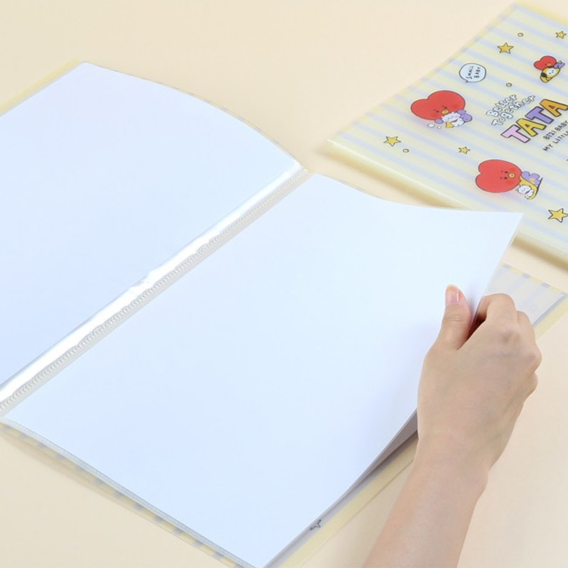 20 pocket - BT21 Little Buddy A4 Display Book with 20 Clear Pocket 20 pocket - BT21 Little Buddy A4 Display Book with 20 Clear Pocket