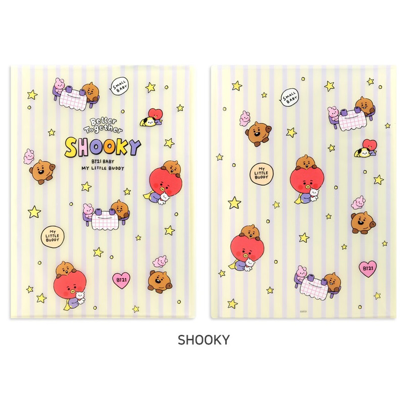 SHOOKY - BT21 Little Buddy A4 Display Book with 20 Clear Pocket SHOOKY - BT21 Little Buddy A4 Display Book with 20 Clear Pocket
