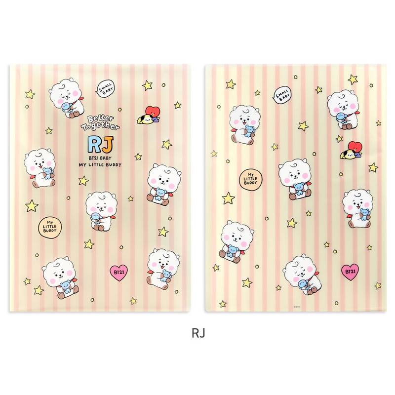 RJ - BT21 Little Buddy A4 Display Book with 20 Clear Pocket RJ - BT21 Little Buddy A4 Display Book with 20 Clear Pocket