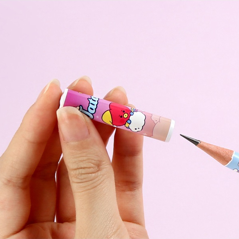 Usage example - BT21 Dream Baby 7 Pencil Cap Set Usage example - BT21 Dream Baby 7 Pencil Cap Set