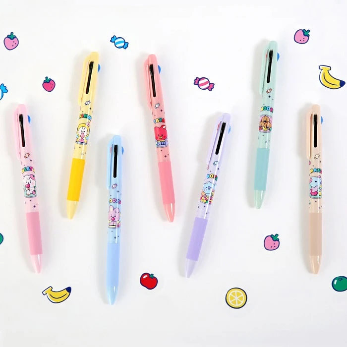 BT21 Jelly Candy 0.7mm Multi Ballpoint Pen Set of 7