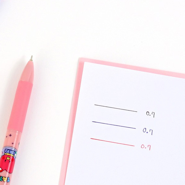 3 colors - BT21 Jelly Candy 0.7mm Multi Ballpoint Pen Set of 7