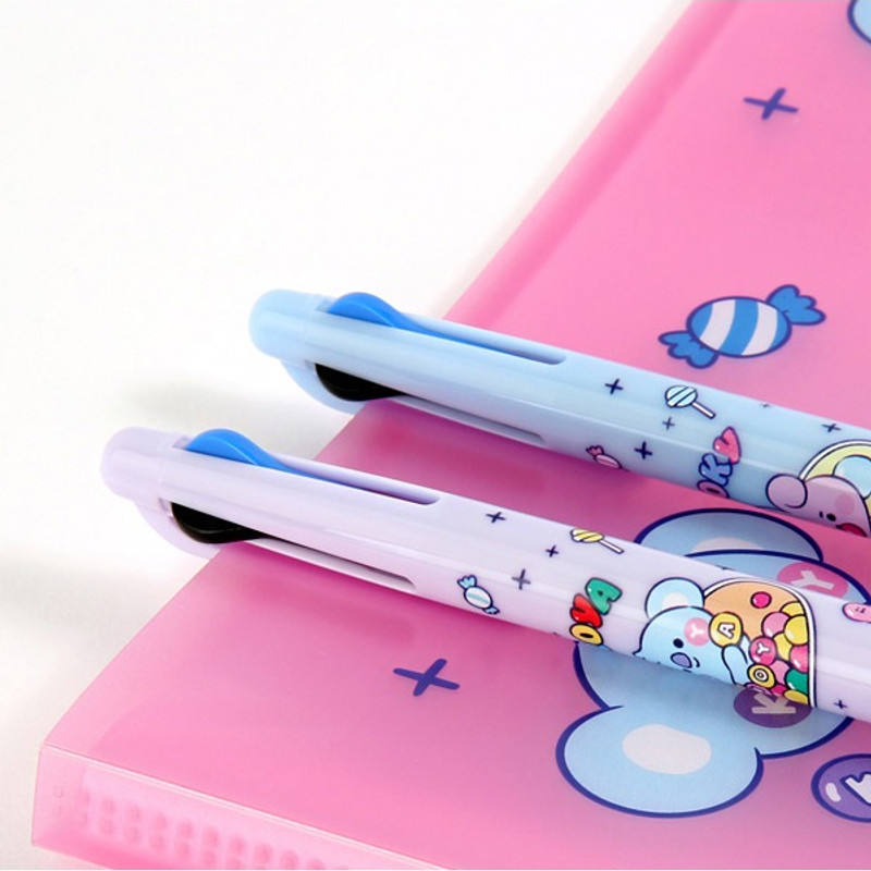Clip - BT21 Jelly Candy 0.7mm Multi Ballpoint Pen Set of 7 Clip - BT21 Jelly Candy 0.7mm Multi Ballpoint Pen Set of 7
