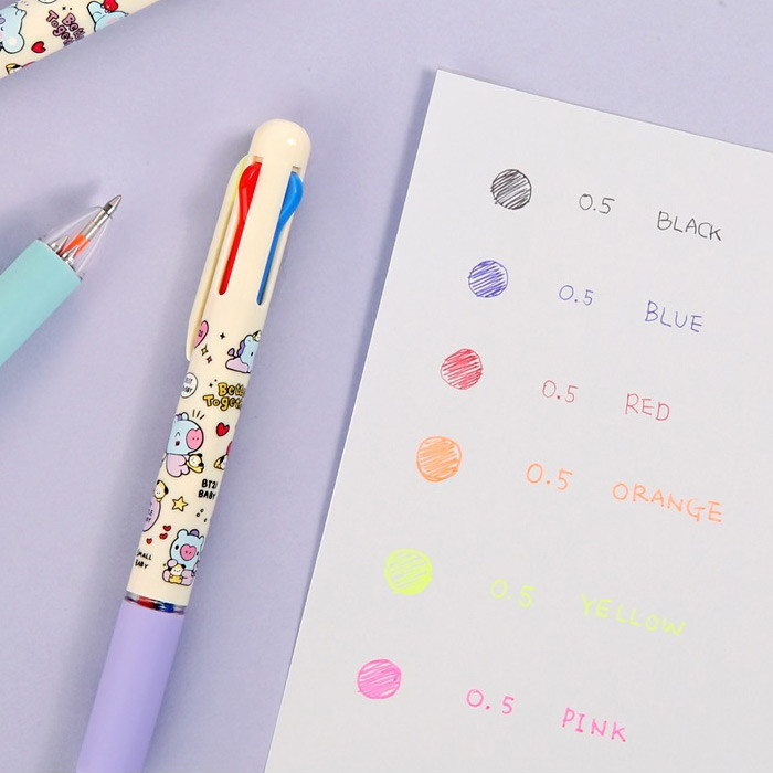 Color - BT21 Little Buddy 0.5mm Multi Gel Pen
