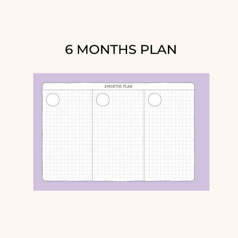 6 months plan - Dailylike My Buddy 6 Months Dateless Weekly Study Planner 6 months plan - Dailylike My Buddy 6 Months Dateless Weekly Study Planner