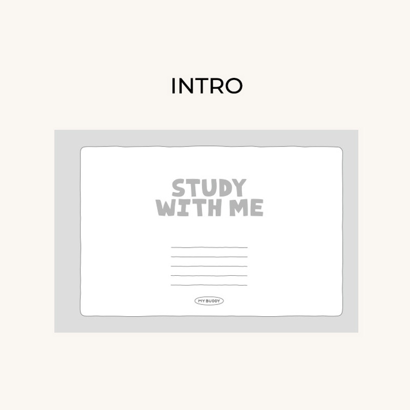Intro - Dailylike My Buddy 6 Months Dateless Weekly Study Planner Intro - Dailylike My Buddy 6 Months Dateless Weekly Study Planner