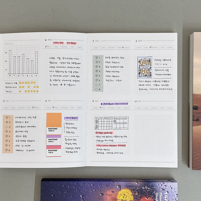 Weekly plan - Gunmangzeung Life is Good Dateless Weekly Planner Weekly plan - Gunmangzeung Life is Good Dateless Weekly Planner