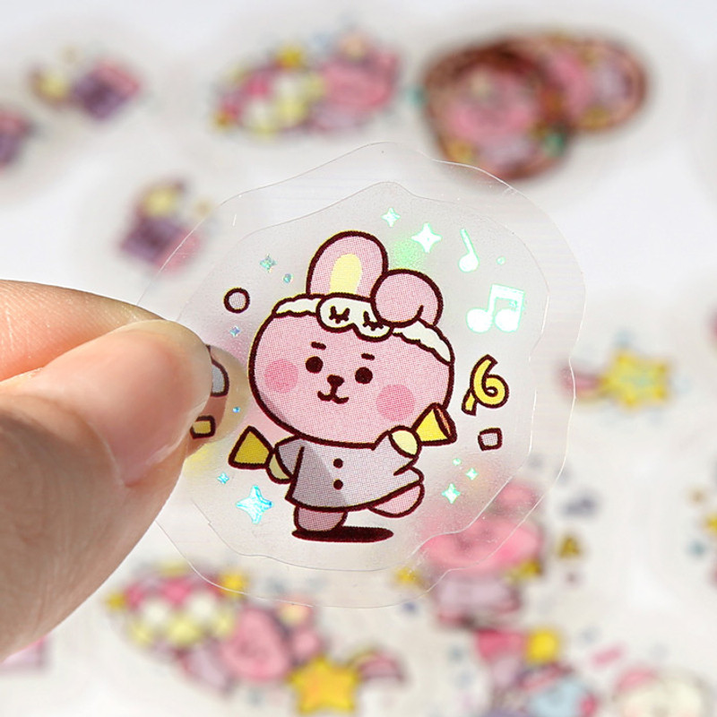 Clear sticker - BT21 Party Baby Clear Sticker Flake Pack Clear sticker - BT21 Party Baby Clear Sticker Flake Pack