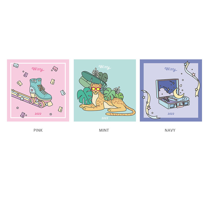 PLEPLE 2022 Witty Dated Weekly Diary Planner with Sticker