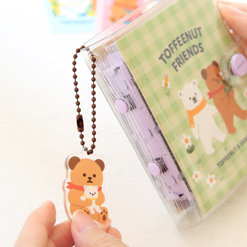 Cute Acrylic Keyring - Monopoly Toffeenut Friends 3-ring Binder Mini Notebook Cute Acrylic Keyring - Monopoly Toffeenut Friends 3-ring Binder Mini Notebook