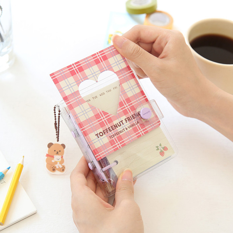 Cover pocket - Monopoly Toffeenut Friends 3-ring Binder Mini Notebook