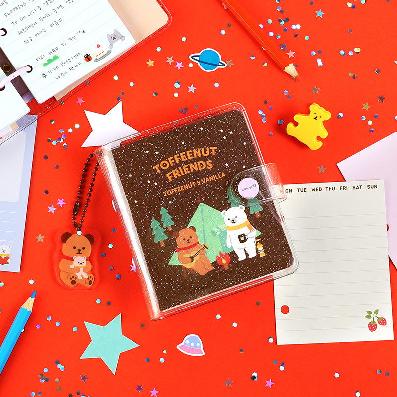 Monopoly Toffeenut Friends 3-ring Binder Mini Notebook Monopoly Toffeenut Friends 3-ring Binder Mini Notebook