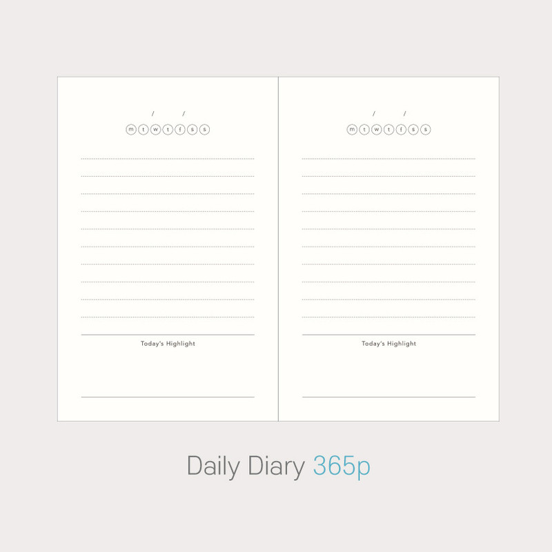 Daily diary - PAPERIAN Today's Highlight Small Dateless Daily Journal