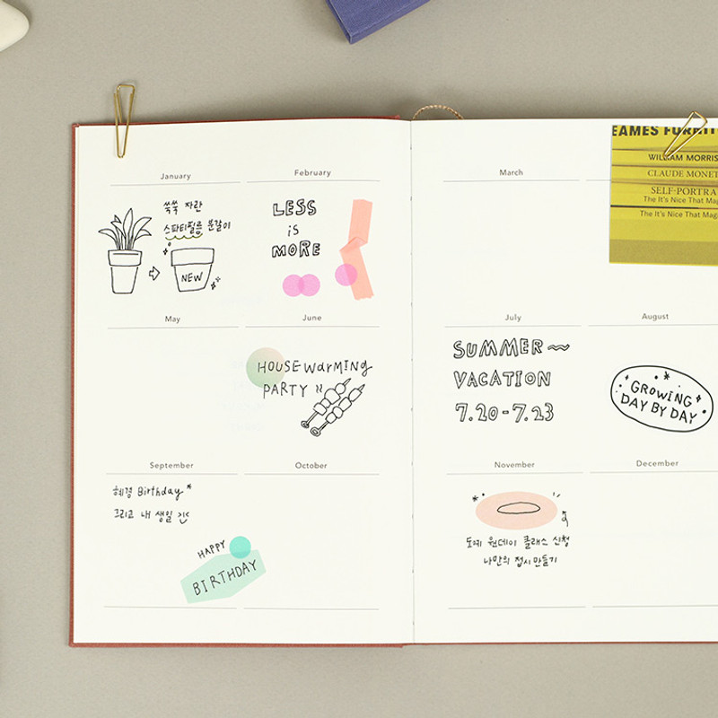 Yearly plan - PAPERIAN Today's Highlight Large Dateless Daily Journal