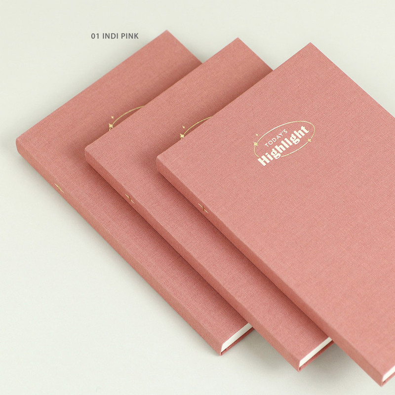 Indi pink - PAPERIAN Today's Highlight Large Dateless Daily Journal