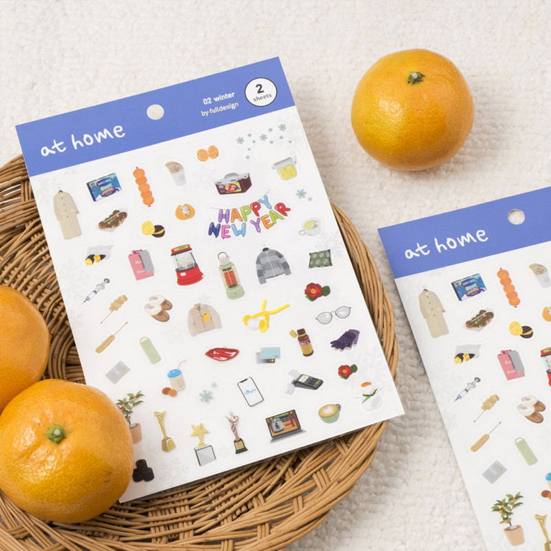 Winter - Byfulldesign At Home Useful Deco Sticker Sheet Set Ver3 Winter - Byfulldesign At Home Useful Deco Sticker Sheet Set Ver3