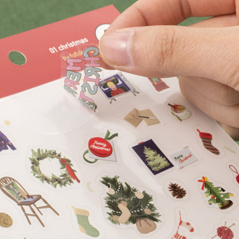 Christmas - Byfulldesign At Home Useful Deco Sticker Sheet Set Ver3 Christmas - Byfulldesign At Home Useful Deco Sticker Sheet Set Ver3