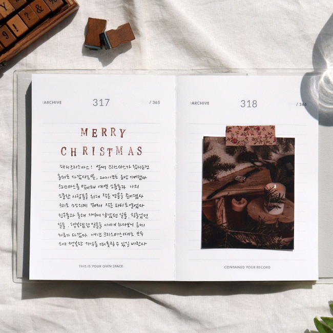 Daily - Indigo Record Your 365 Day Dateless Daily Diary Journal