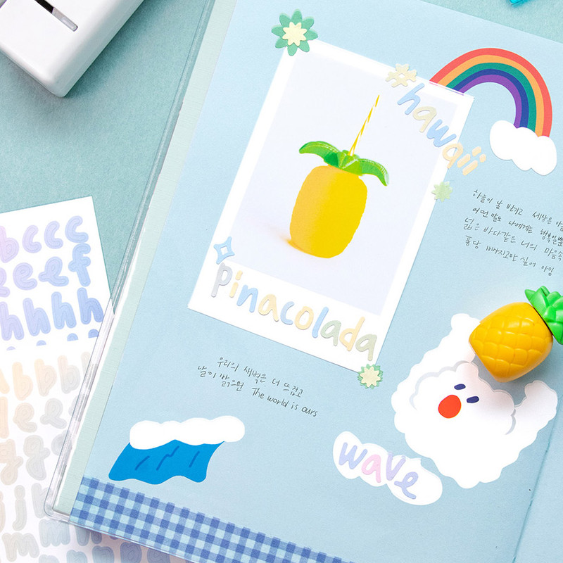 Usage example - ICONIC Sugar Pop Alphabet and Number Removable Sticker Pack Usage example - ICONIC Sugar Pop Alphabet and Number Removable Sticker Pack