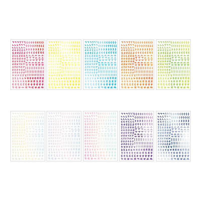 ICONIC Sugar Pop Korean Hangul Alphabet Removable Sticker Pack ICONIC Sugar Pop Korean Hangul Alphabet Removable Sticker Pack