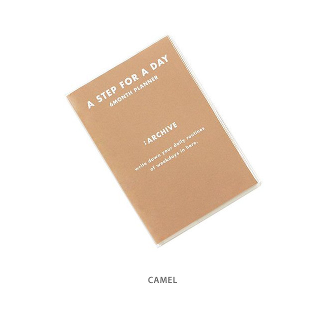 Camel - Indigo A Step 6 Months Dateless Weekly Diary Journal