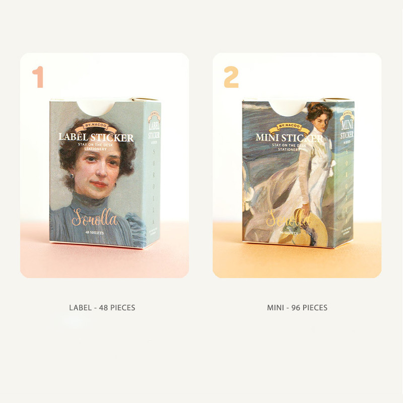 Option - NACOO Sorolla Label Mini Sticker Pack Option - NACOO Sorolla Label Mini Sticker Pack