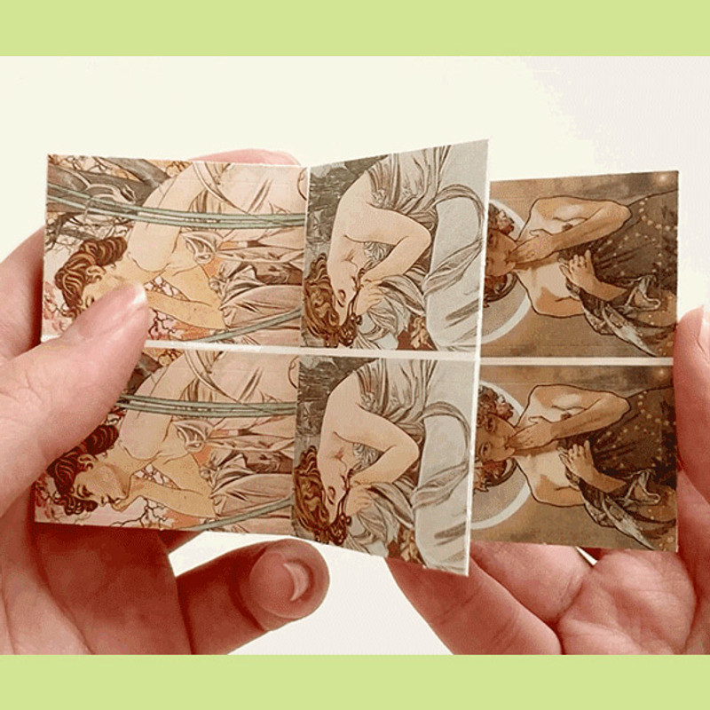 Accordion packing - NACOO Mucha Mini And Label Sticker Pack Accordion packing - NACOO Mucha Mini And Label Sticker Pack