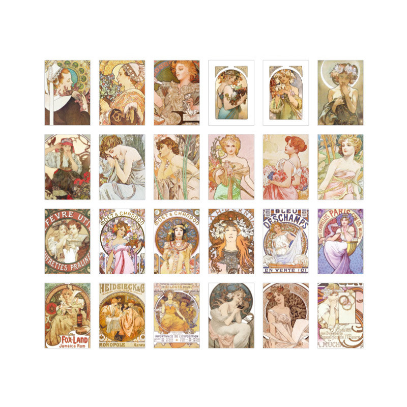 Detail of NACOO Mucha Label Mini Sticker Pack Detail of NACOO Mucha Label Mini Sticker Pack