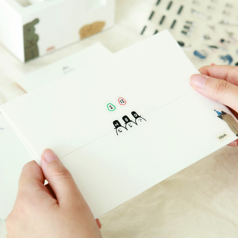 Usage example - Indigo Corner Deco Clear Removable Sticker