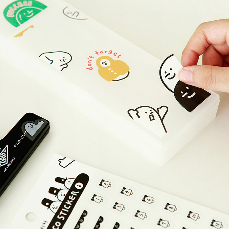 Usage example - Indigo Corner Deco Clear Removable Sticker