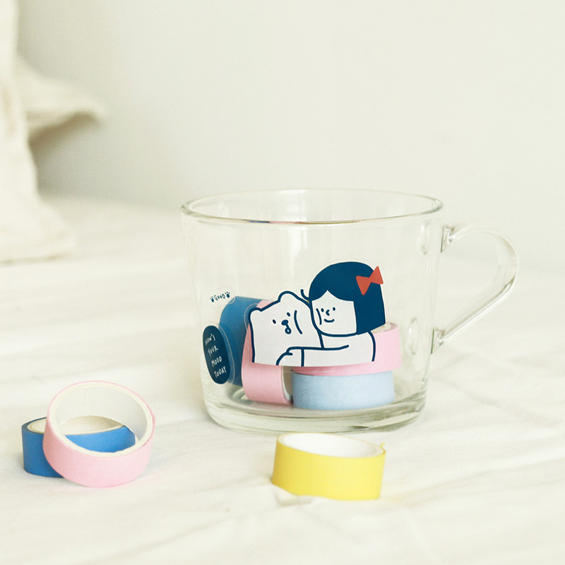 Usage example - Indigo Corner Deco Clear Removable Sticker Pack Usage example - Indigo Corner Deco Clear Removable Sticker Pack