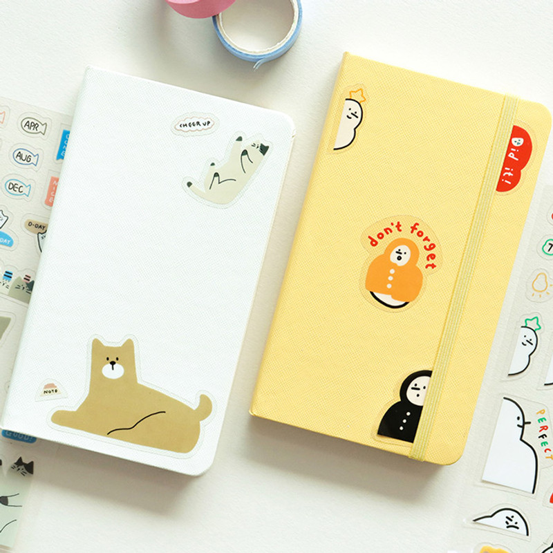 Usage example - Indigo Corner Deco Clear Removable Sticker Pack Usage example - Indigo Corner Deco Clear Removable Sticker Pack